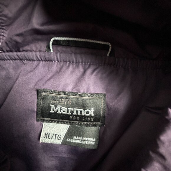 Marmot Womens Insulated Quilted Abigal Vest XL Purple Plum Full-Zip Lightweight - Picture 3 of 8